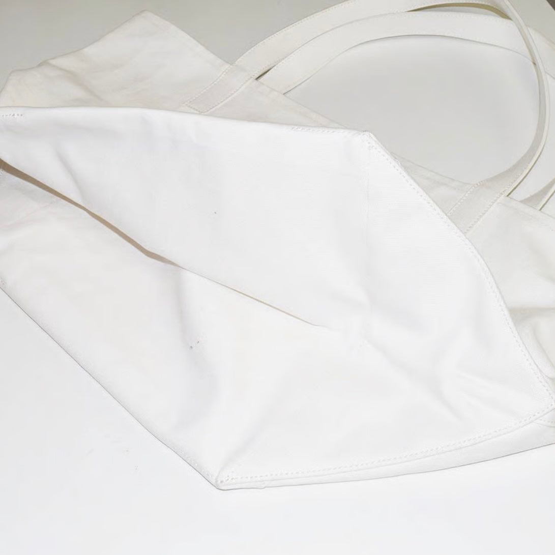Canvas logo tote bag