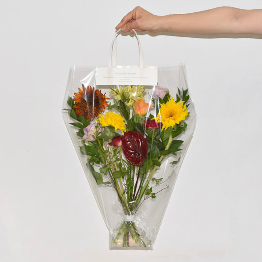 TO FATHER “With Respect” Flower Clear Bag