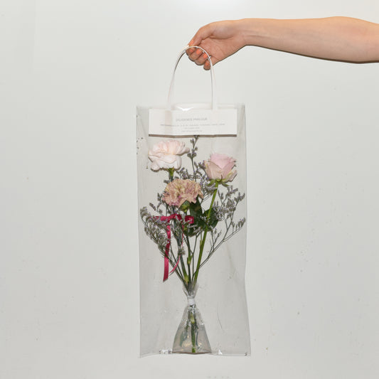 Flower Clear Bag – With Thanks
