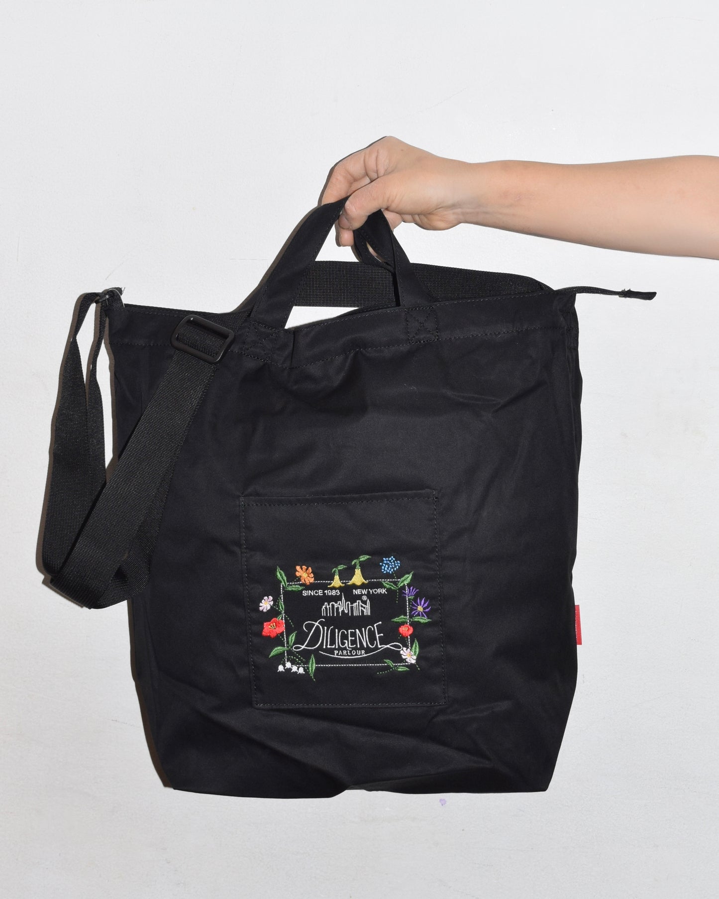 PUMPHOUSE SHOULDER BAG COMBED COTTON GABARDINE DPL