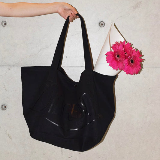 Canvas logo tote bag