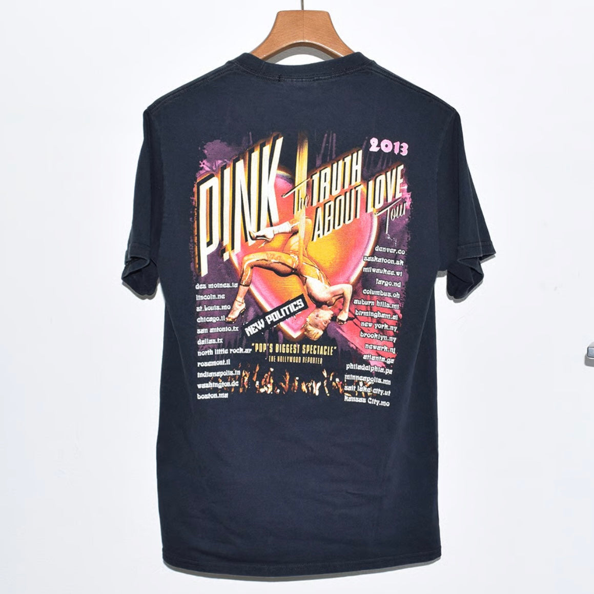 【USED】STICKER LOGOPRINT T-SHIRTSーBLACK17