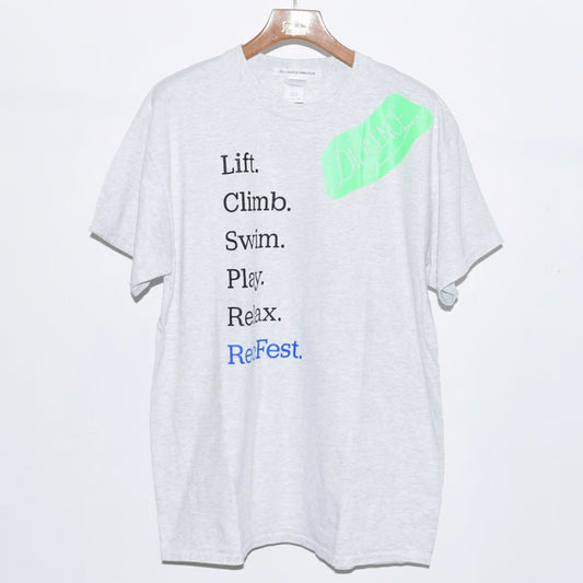 【USED】STICKER LOGOPRINT T-SHIRTSーGLAY1